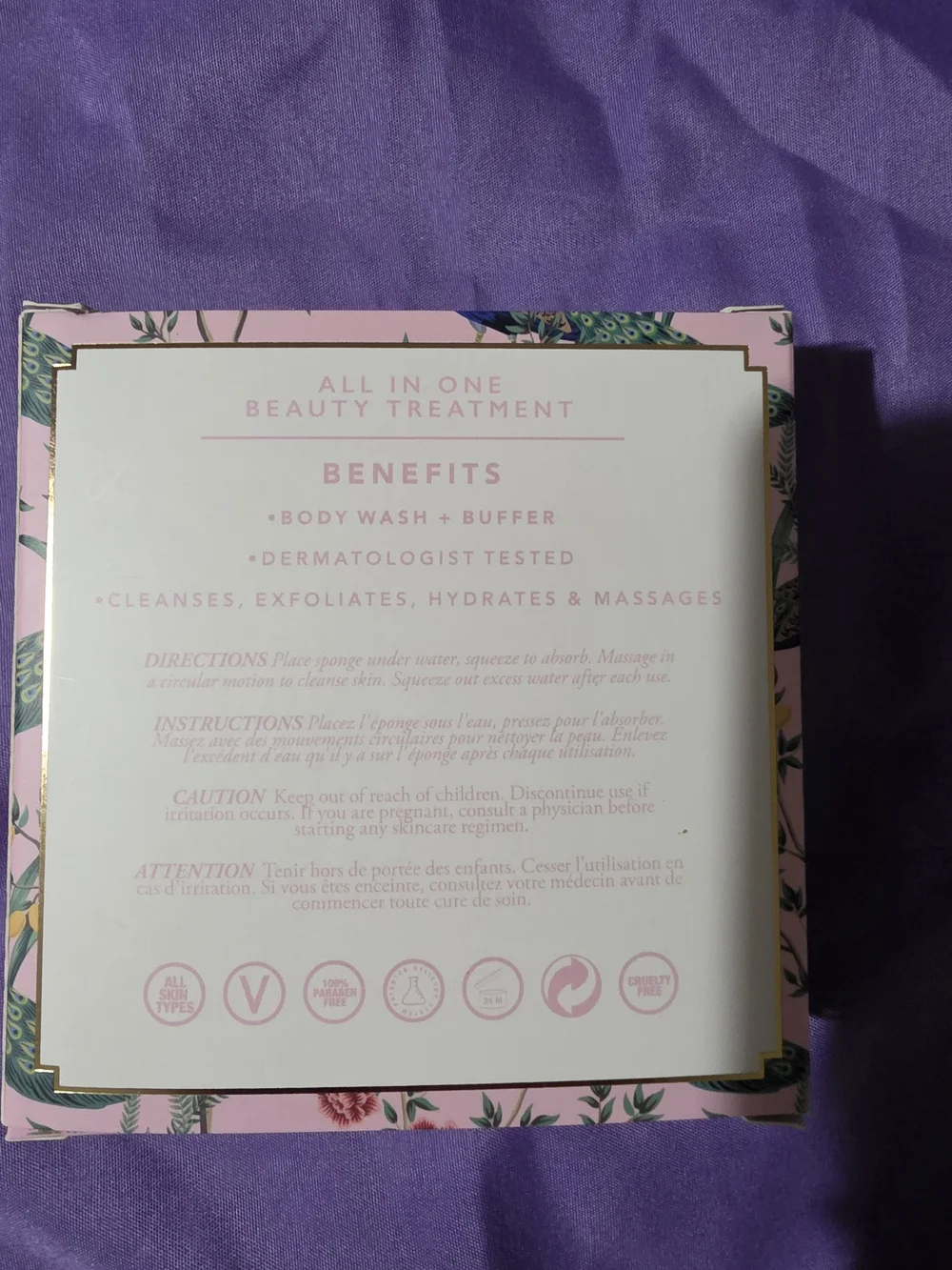 Spongellé Apple Blossom Multi Use Body Wash Infused Buffer